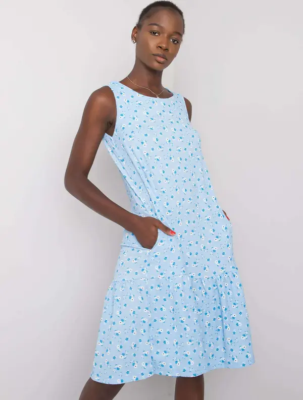 RUE PARIS Dress-RO-SK-8002.93P-Light Blue