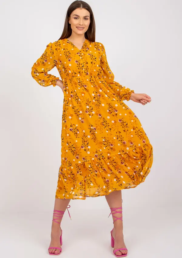 RUE PARIS Dress-RO-SK-ELB-2309.98-dark yellow