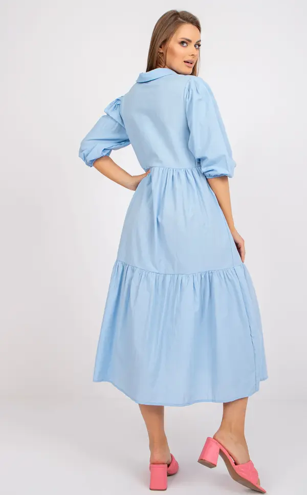RUE PARIS Dress-RO-SK-ELB-2310.21X-light blue