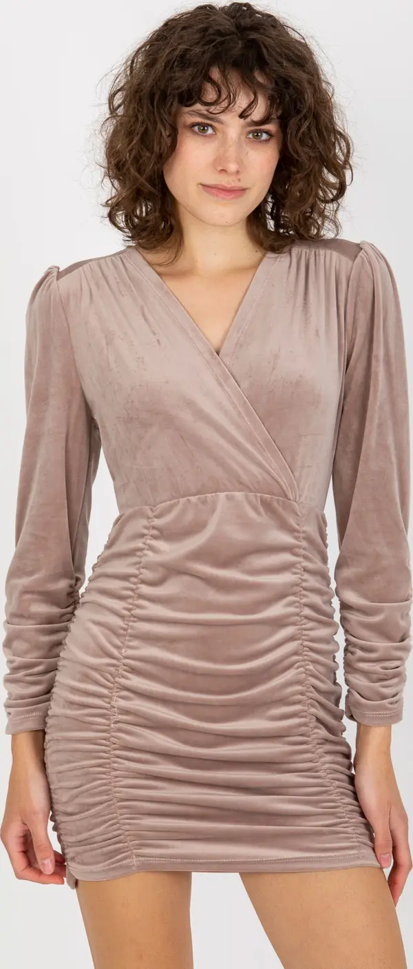 RUE PARIS Dress-RP-SK-8199.01-dark beige