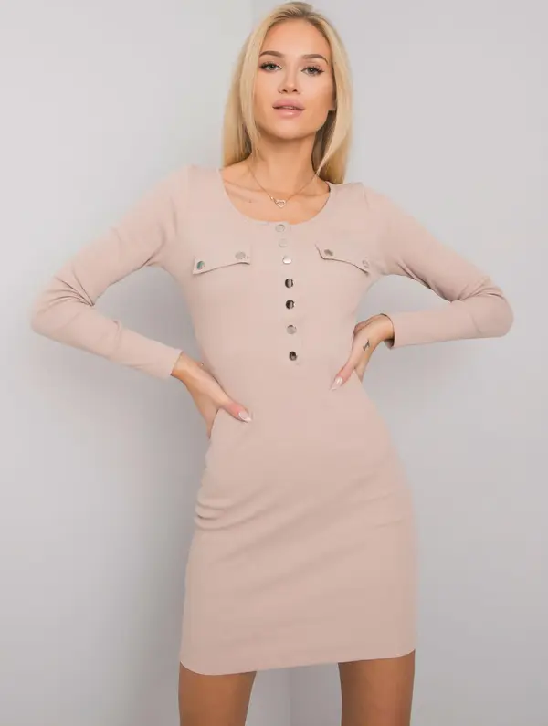 RUE PARIS Dress-RV-SK-5079-1.17P-beige