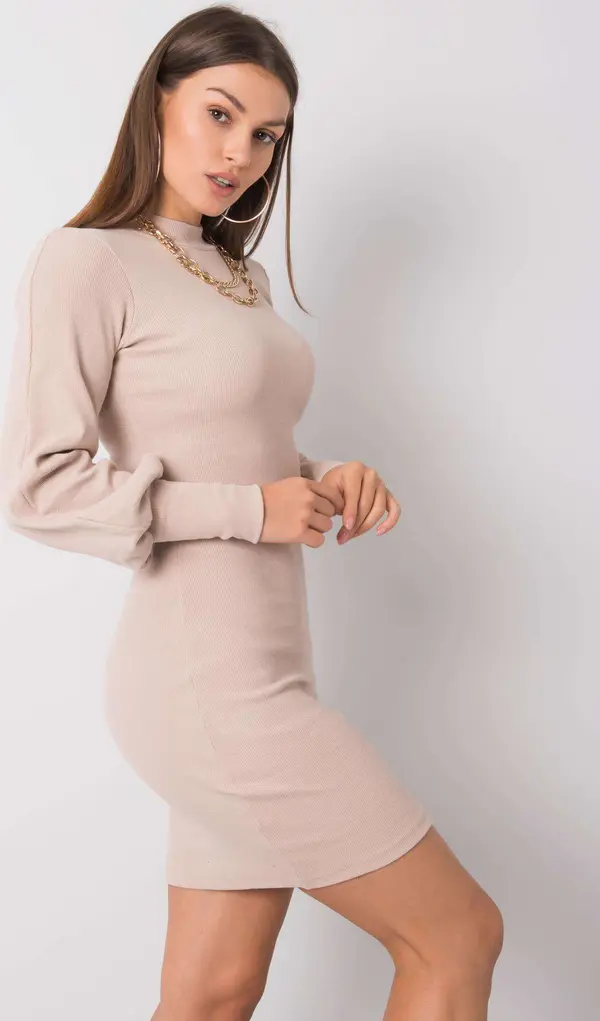 RUE PARIS Dress-RV-SK-5960.07-beige