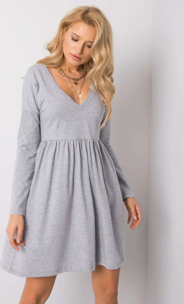 RUE PARIS Dress-RV-SK-6008.19X-gray