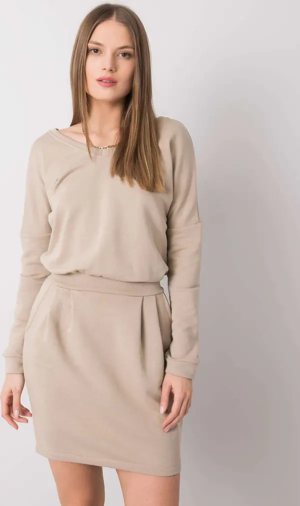 RUE PARIS Dress-RV-SK-6037.18X-beige