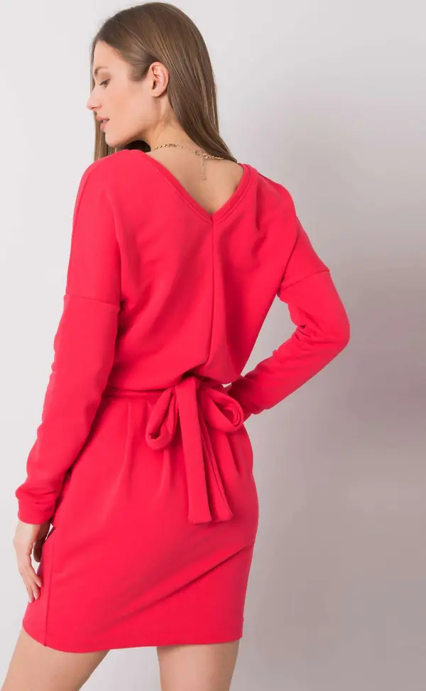 RUE PARIS Dress-RV-SK-6037.18X-Coral