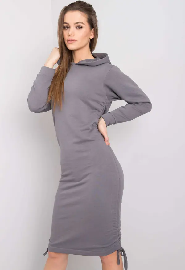 RUE PARIS Dress-RV-SK-6163.02X-dark gray