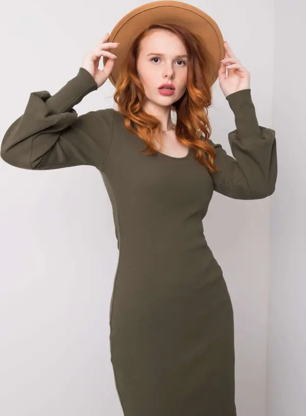 RUE PARIS Dress-RV-SK-6269.44P-khaki