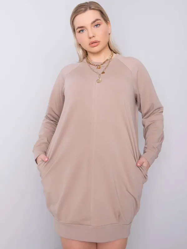 BASIC Feel Good Dress-RV-SK-6296.99-dark beige