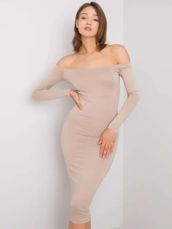 RUE PARIS Dress-RV-SK-6697.72P-beige