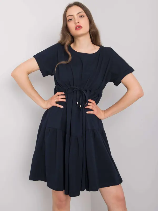 RUE PARIS Dress-RV-SK-6761.68-navy blue