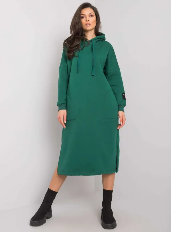 RUE PARIS Dress-RV-SK-7359.25X-dark green