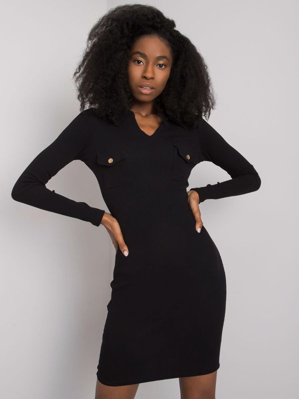 RUE PARIS Dress-RV-SK-7435.38-black