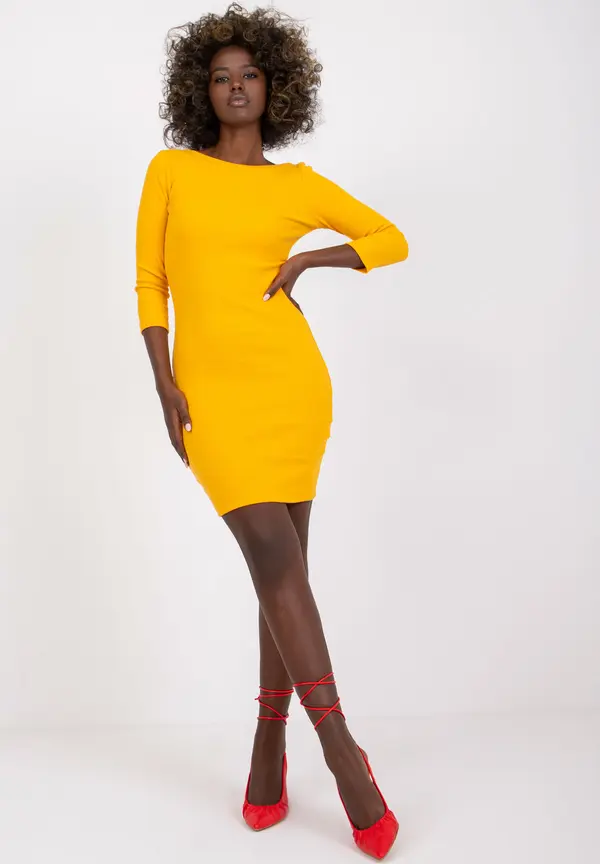 RUE PARIS Dress-RV-SK-7530.31-Light Orange