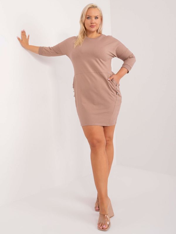 RELEVANCE Dress-RV-SK-9390.32-dark beige