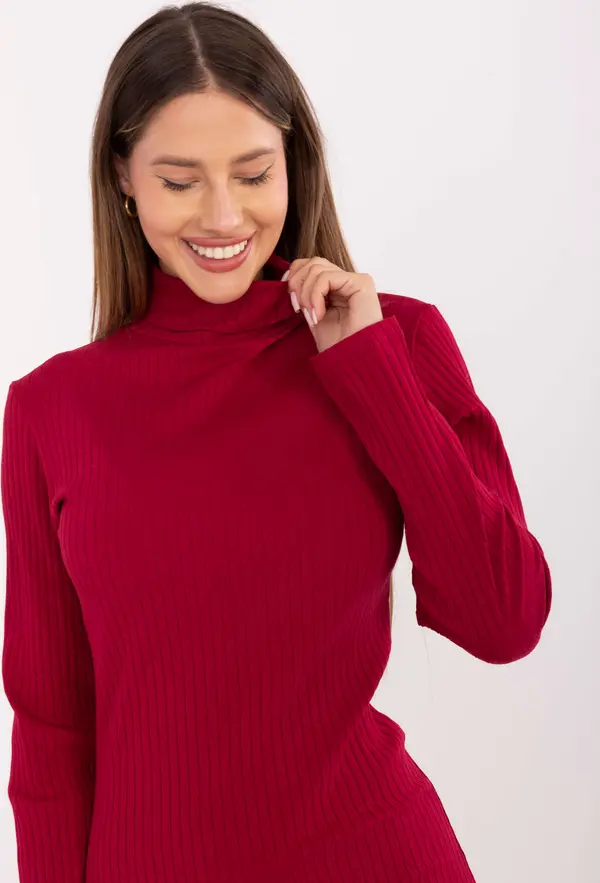 RUE PARIS Dress-RV-SK-A1048.83-burgundy