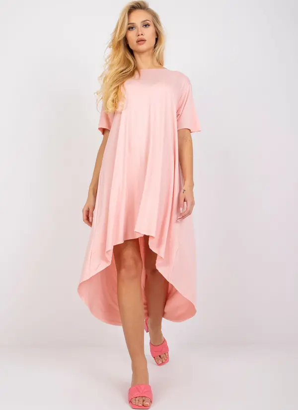 RUE PARIS Dress-RV-SK-R4889.09-Salmon