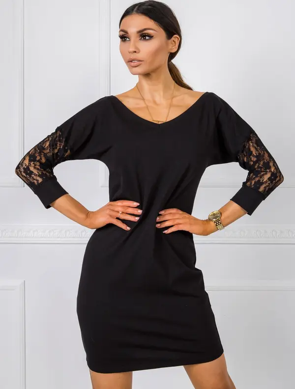 RUE PARIS Dress-TP-SK-5475.12-black