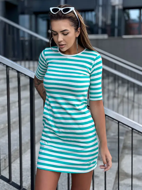 Mayflies Dress-TW-SK-2092.83P-white-green