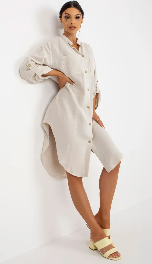 Och Bella Dress-TW-SK-BE-199D.85P-light beige