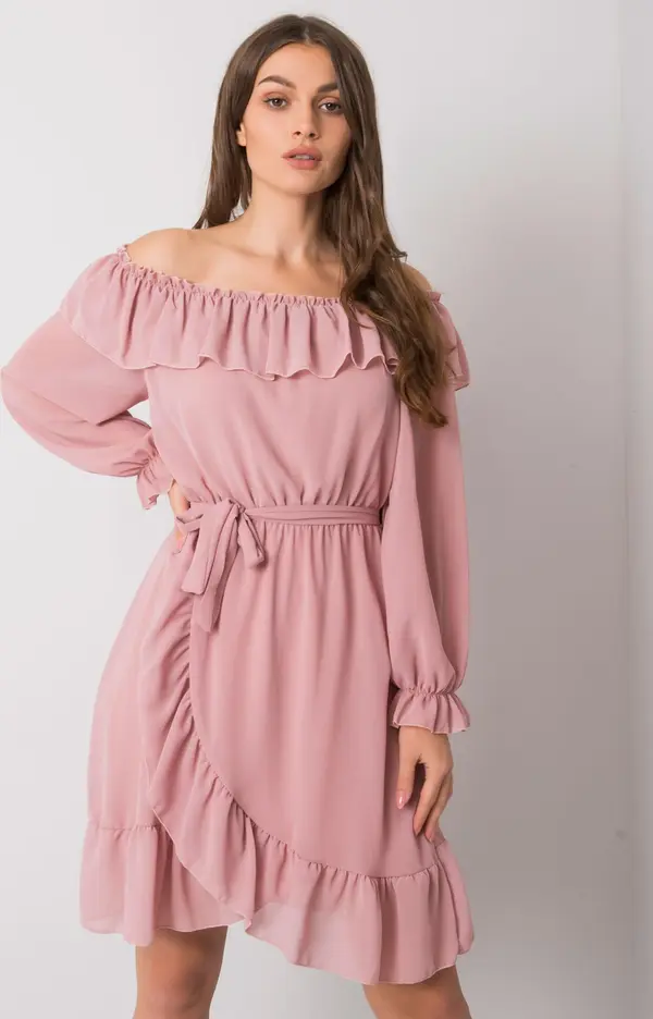 Och Bella Dress-TW-SK-BI-1203.72P-pink