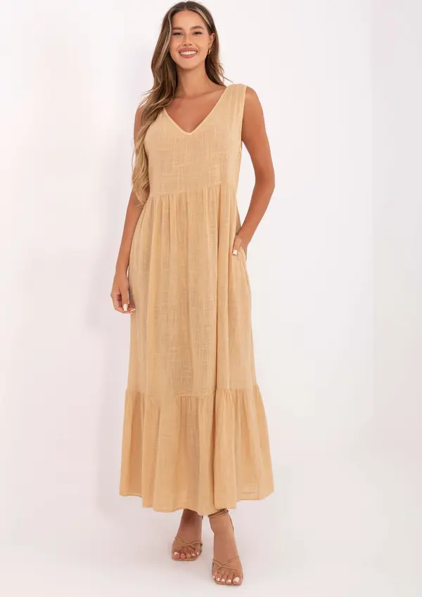 Och Bella Dress-TW-SK-BI-28007.63-camel
