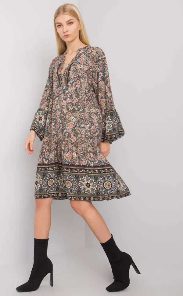 Och Bella Dress-TW-SK-BI-5S0118B.25-khaki