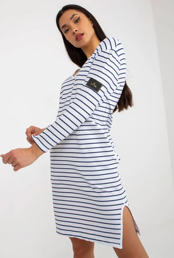 Och Bella Dress-TW-SK-BL-1010.74-white-navy blue