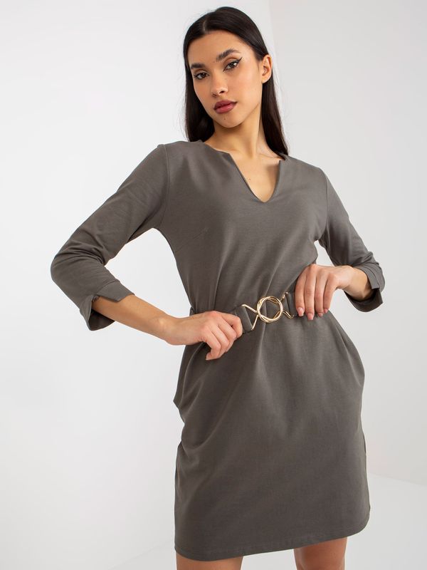 Och Bella Dress-TW-SK-BL-1011.17-khaki