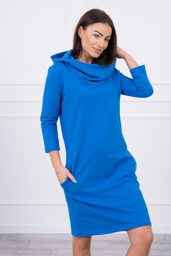 Kesi Dress with hood and pockets purple-blue