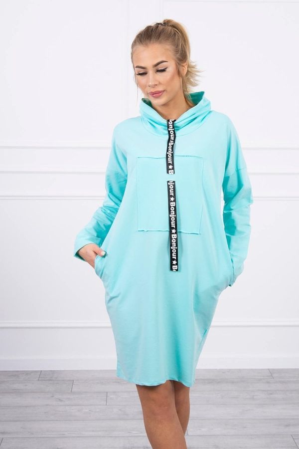 marka niezdefiniowana Dress with mint tie