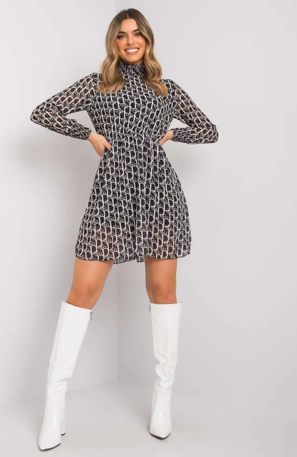 RUE PARIS Dress-WN-SK-18951.41X-black-white