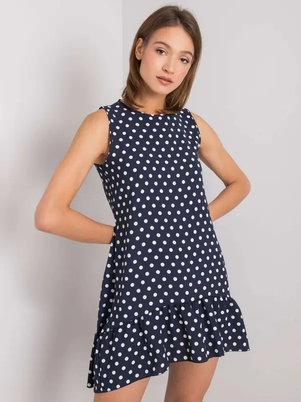 RUE PARIS Dress-WN-SK-700.71-navy blue