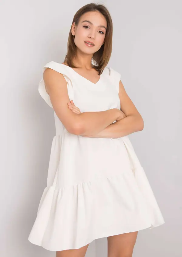 RUE PARIS Dress-WN-SK-704.83-ecru