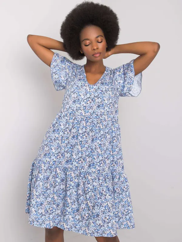 RUE PARIS Dress-WN-SK-842-2.37P-blue