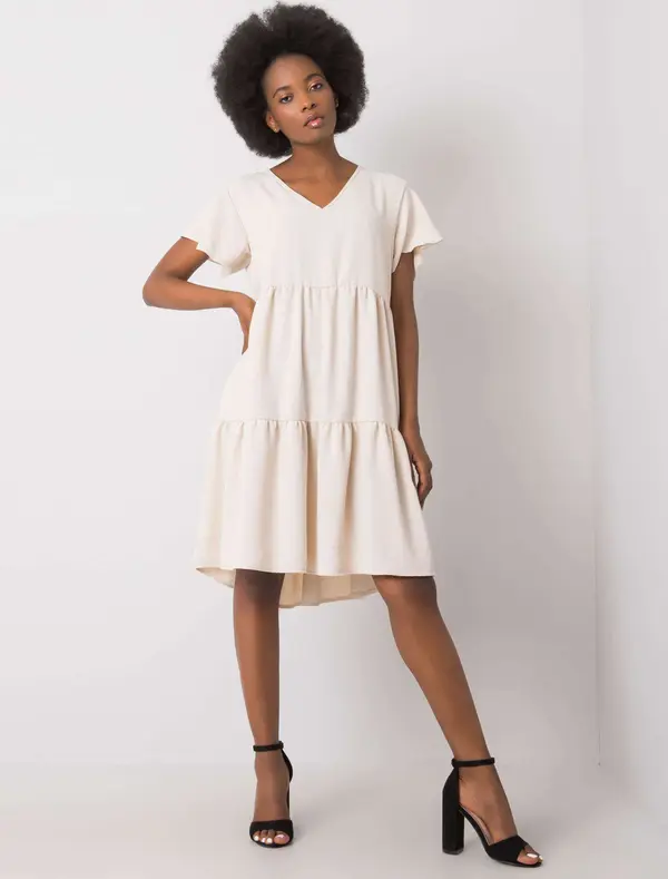 RUE PARIS Dress-WN-SK-842.01P-light beige