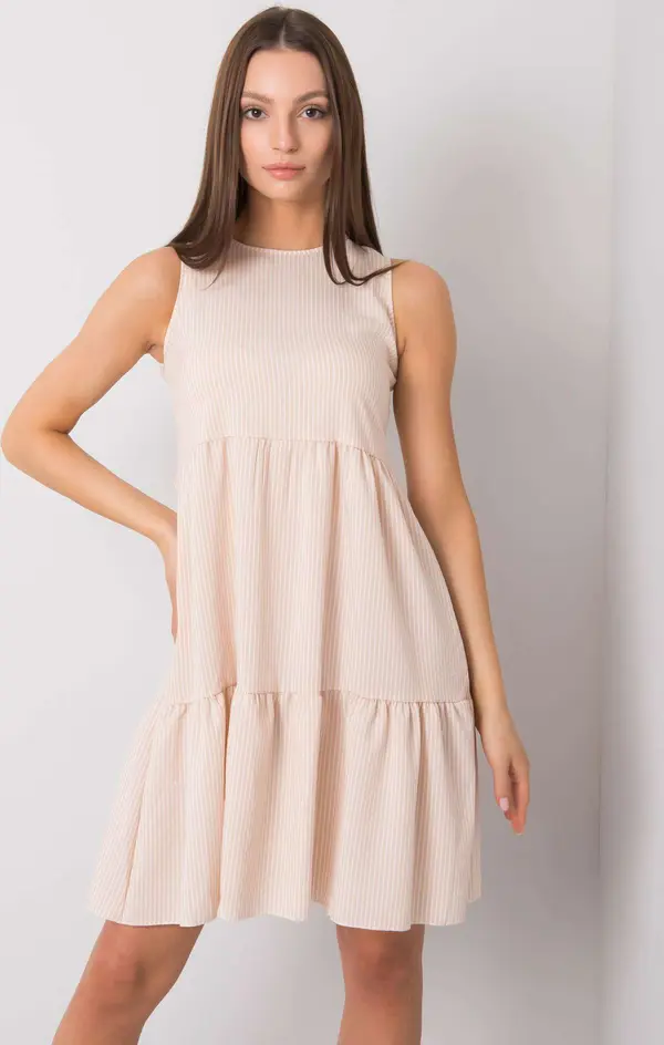 RUE PARIS Dress-WN-SK-V103-1.05-beige