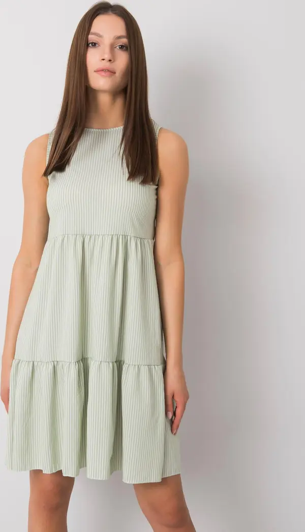 RUE PARIS Dress-WN-SK-V103-1.05-pistachio