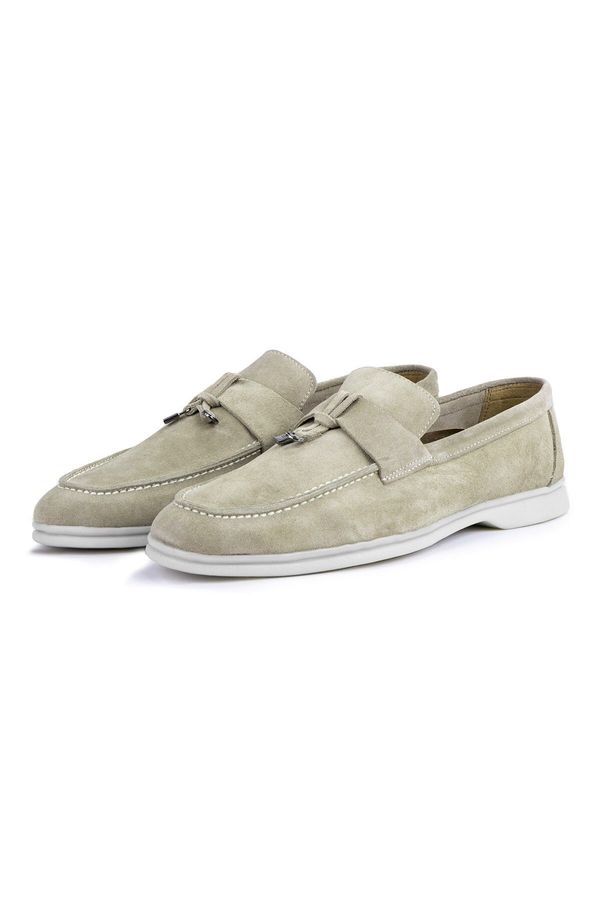 Ducavelli Ducavelli Cerrar Suede Genuine Leather Men's Casual Shoes Loafers Sand Beige.