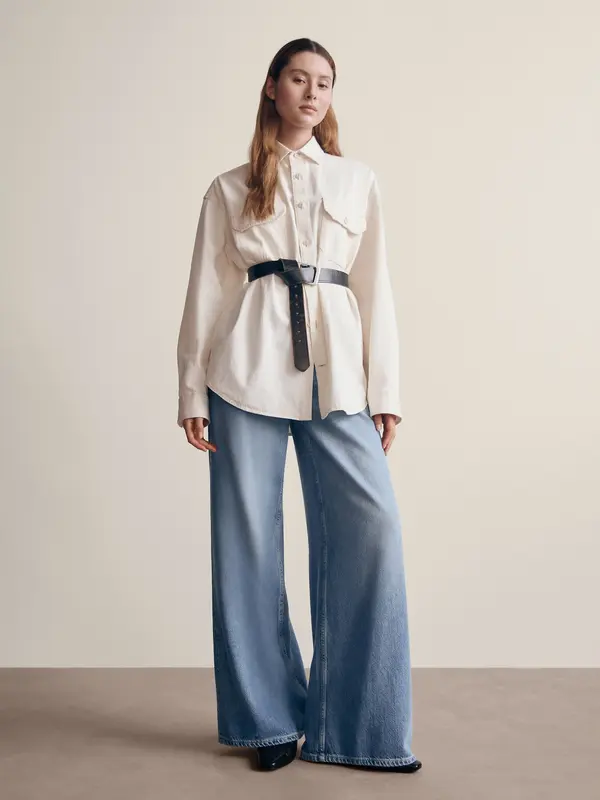 GAP Дънки GAP със средна талия, ултрасофт, баги