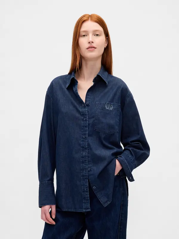 GAP Дънкова риза GAP Oversize