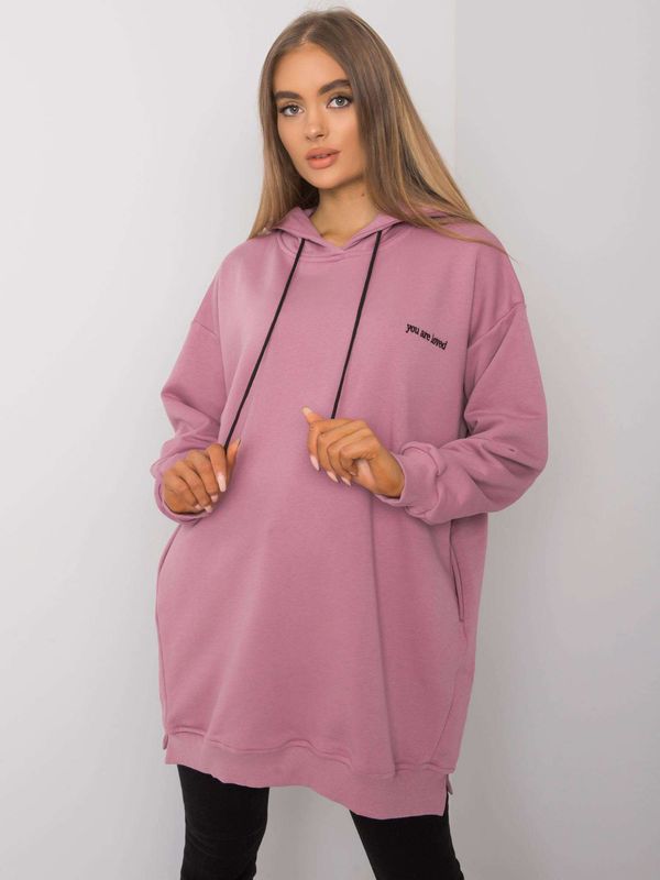Fashionhunters Dusty Pink Women's Hoodie