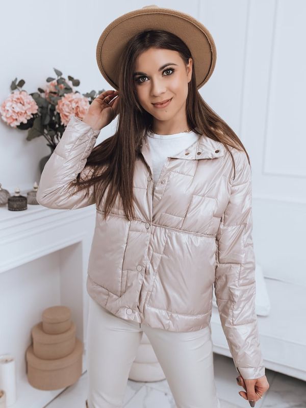 DStreet Двулицево дамско ватирано яке NATINA бежово Dstreet