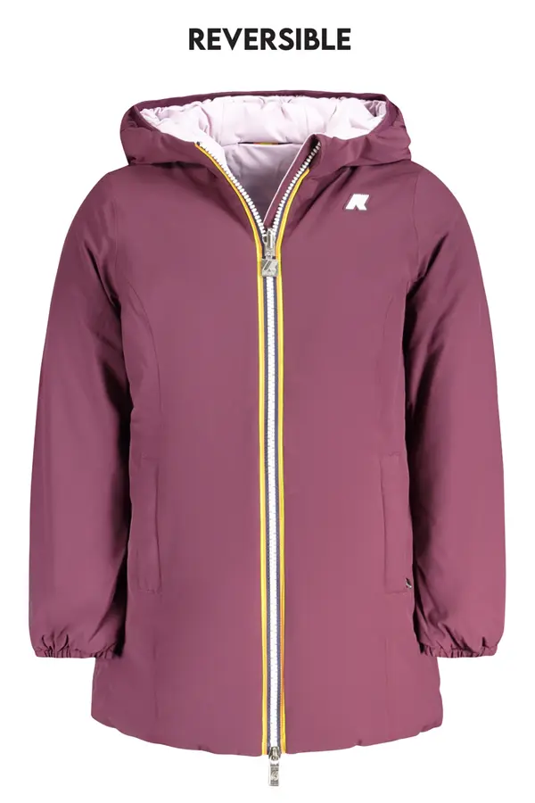 K-Way Двулицево момичешко яке K-WAY, лилаво