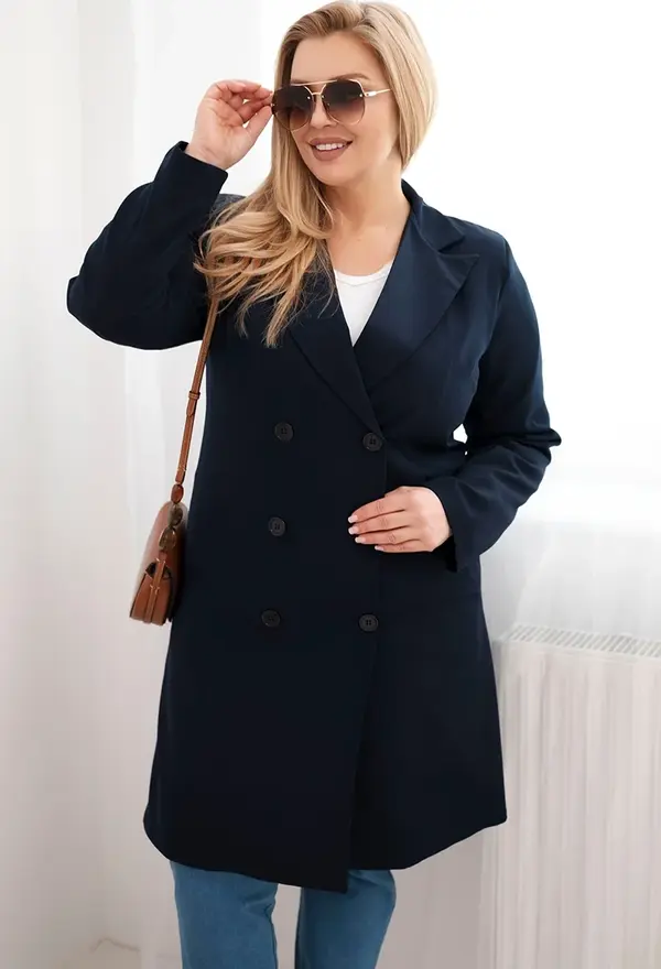 Kesi Włoski Двуредно палто Kesi Włoski Plus Size