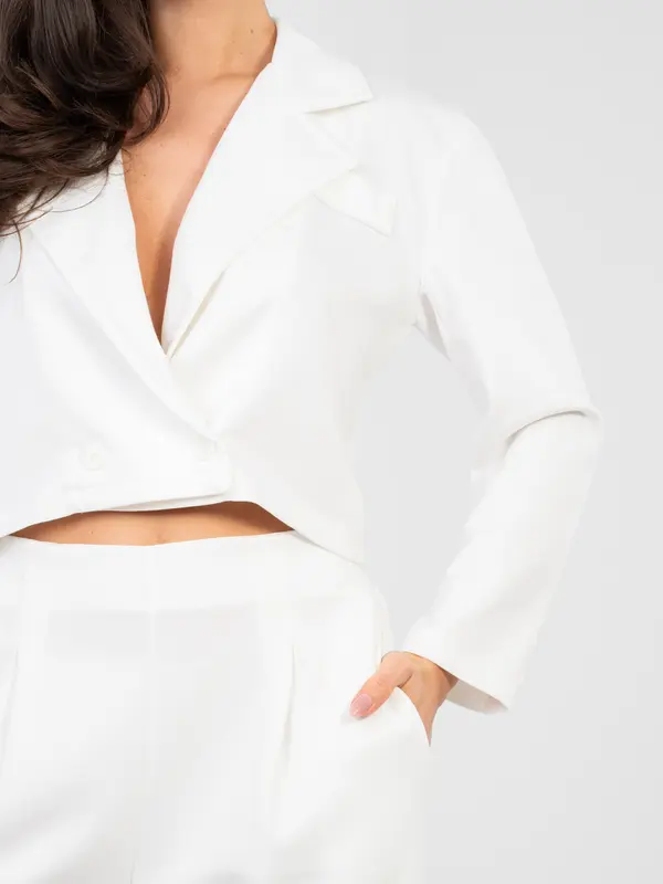 RUE PARIS Двуредно сако в екрю