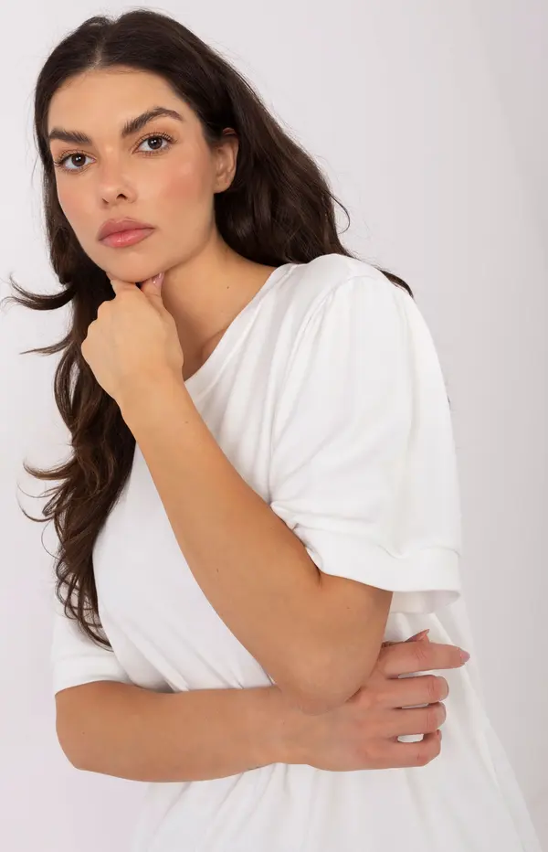 Factory Price Едноцветна екрю блуза