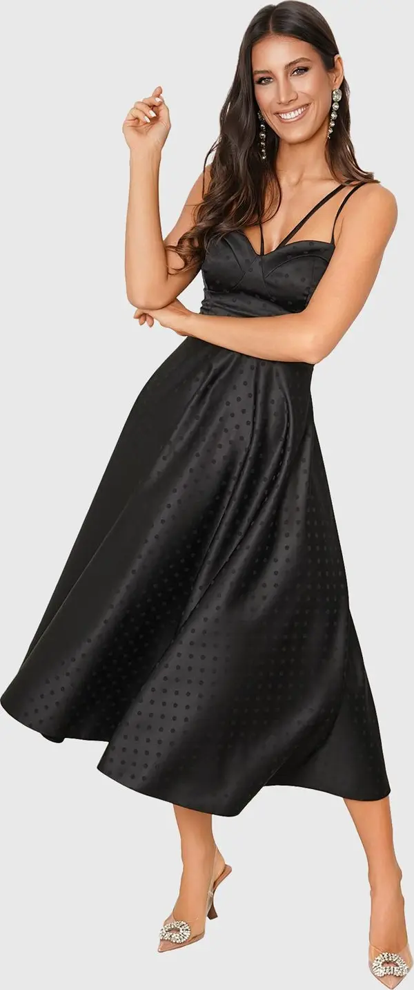 Edoti Edoti MARILYN polka dot midi dress DL