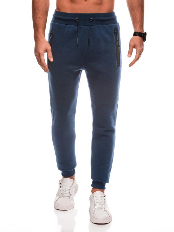 Edoti Edoti Men's BASIC uniform sweatpants - navy blue V-5 EM-PABS