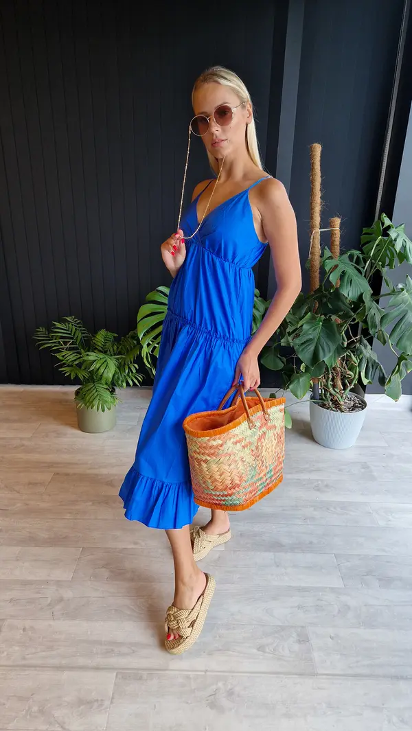 Edoti Edoti Strapless poplin maxi dress