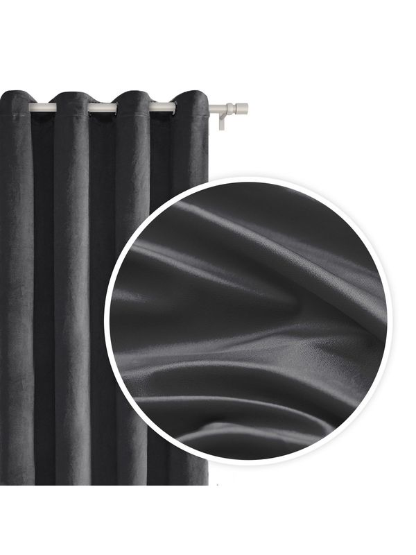 Edoti Edoti Velor curtain Velvet 140x250